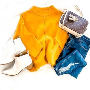 Yellow mustard sweater